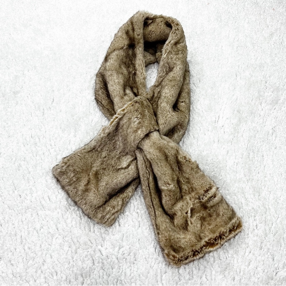 Talbots Faux Fur Collar | Scarf Stole Neck Warmer | One Size